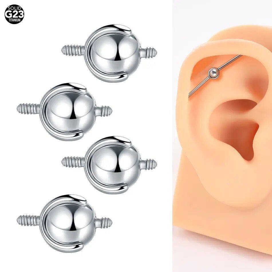 1Pc 16G/14G 4/5mm Industrial B - đánh giá và giá Body Jewelry Replacement Ball