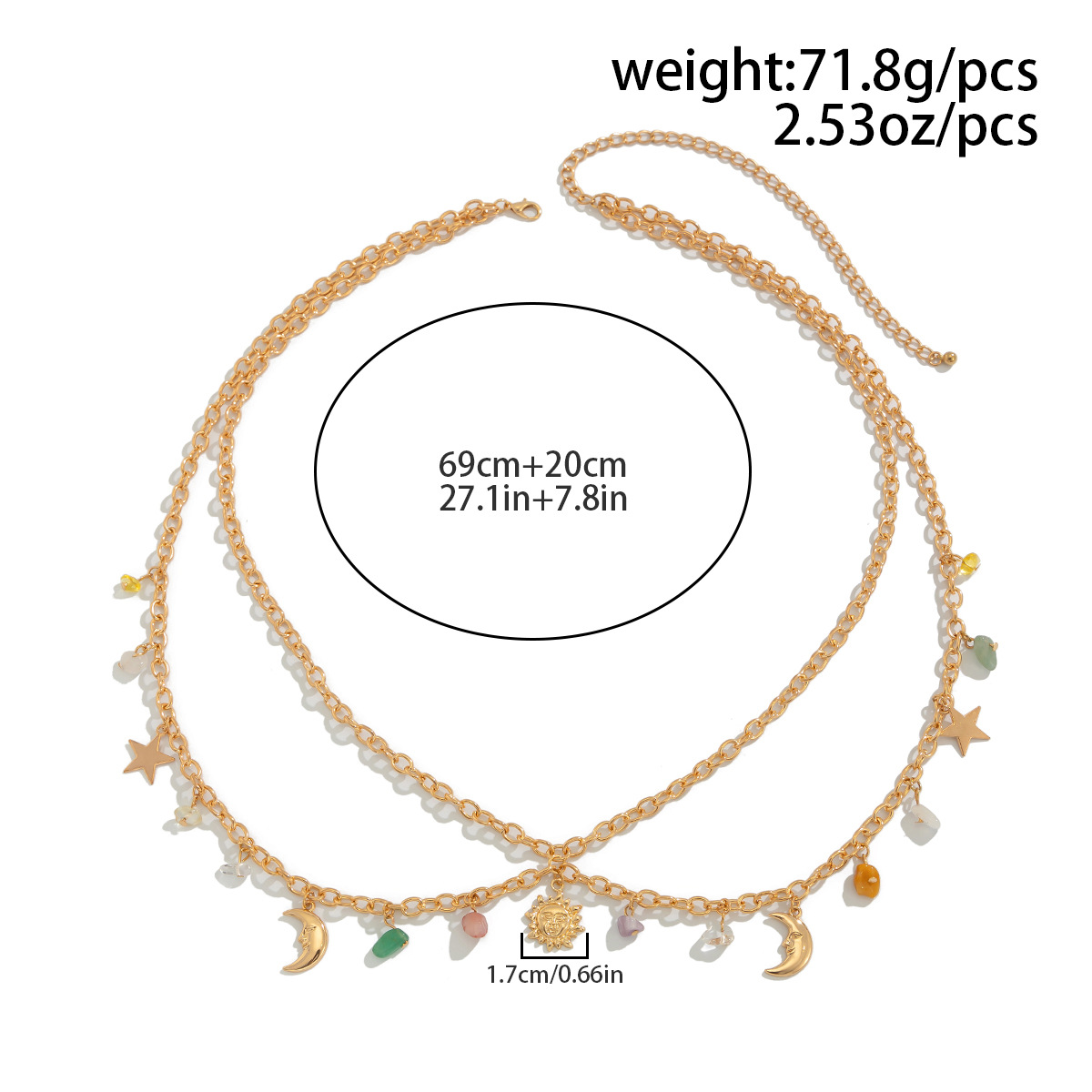 Boho Star Moon Sun Pendant Wai - đánh giá và giá Body Jewelry For You