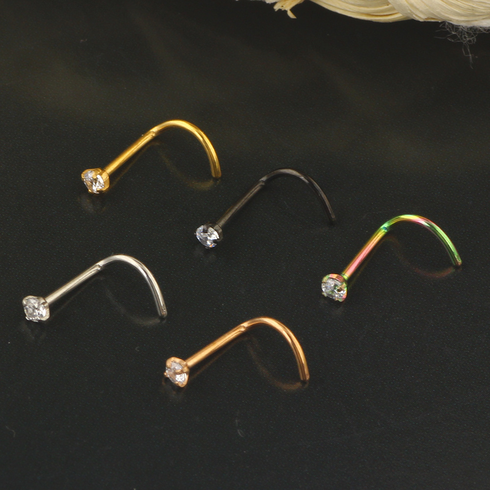 20G Nose Rings Studs 316L Surg - đánh giá và giá Body Jewelry Surgical Steel