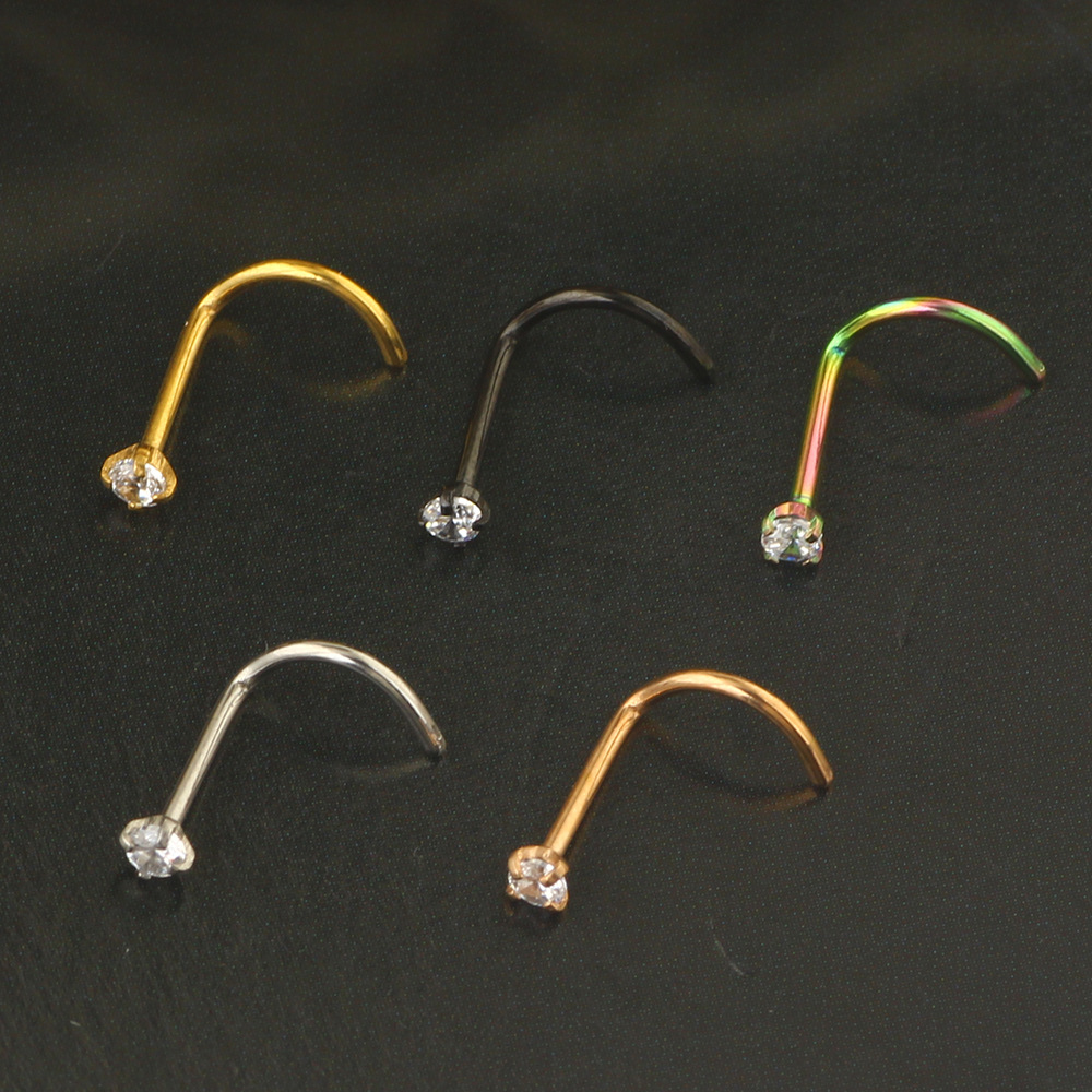 20G Nose Rings Studs 316L Surg - đánh giá và giá Body Jewelry Surgical Steel