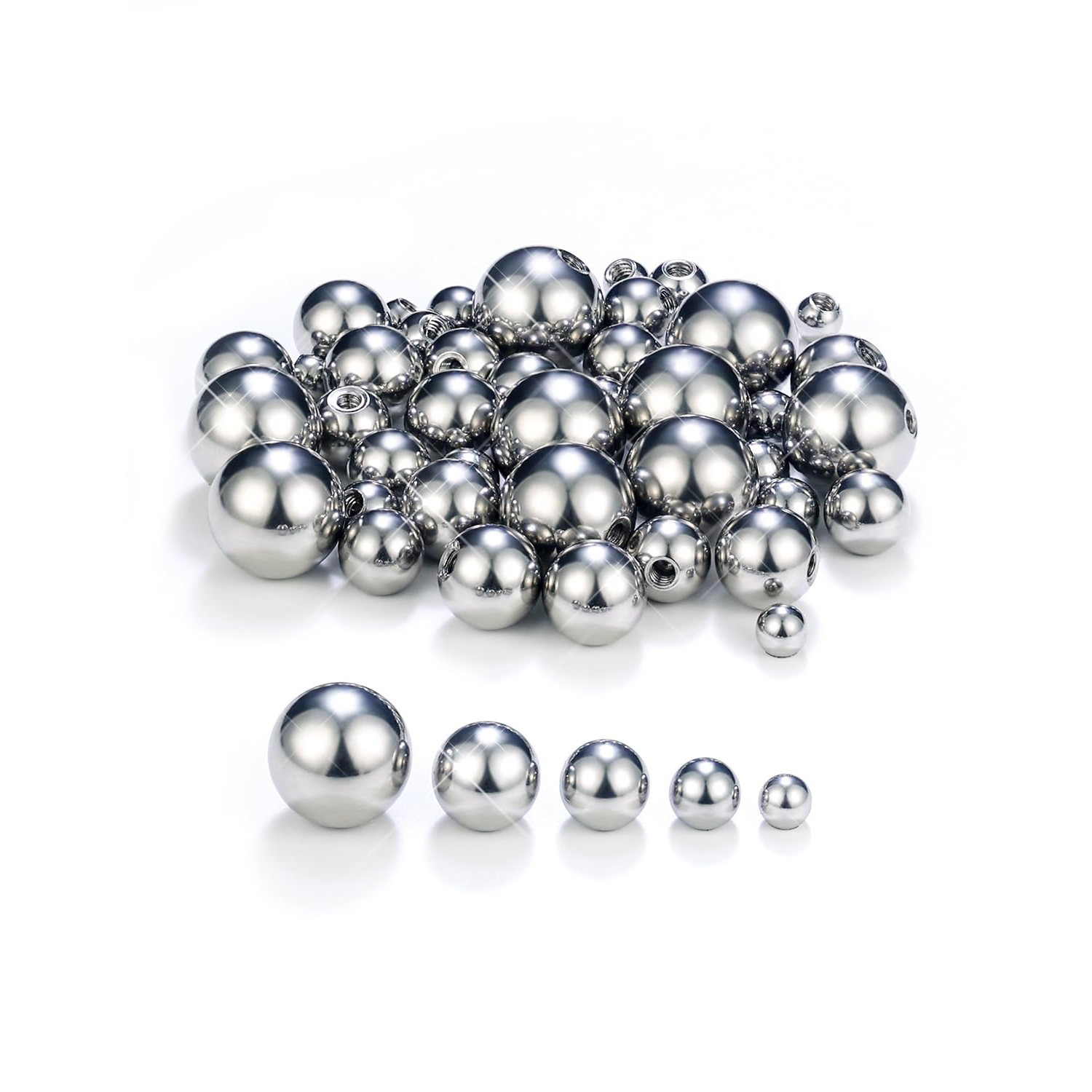 14G 3mm 4mm 5mm 6mm 8mm Extern - đánh giá và giá Body Jewelry Replacement Ball