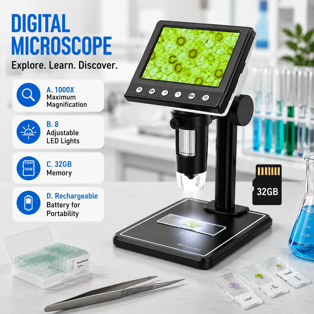 Portable 4K Digital Microscope - đánh giá và giá Body Jewelry Repair
