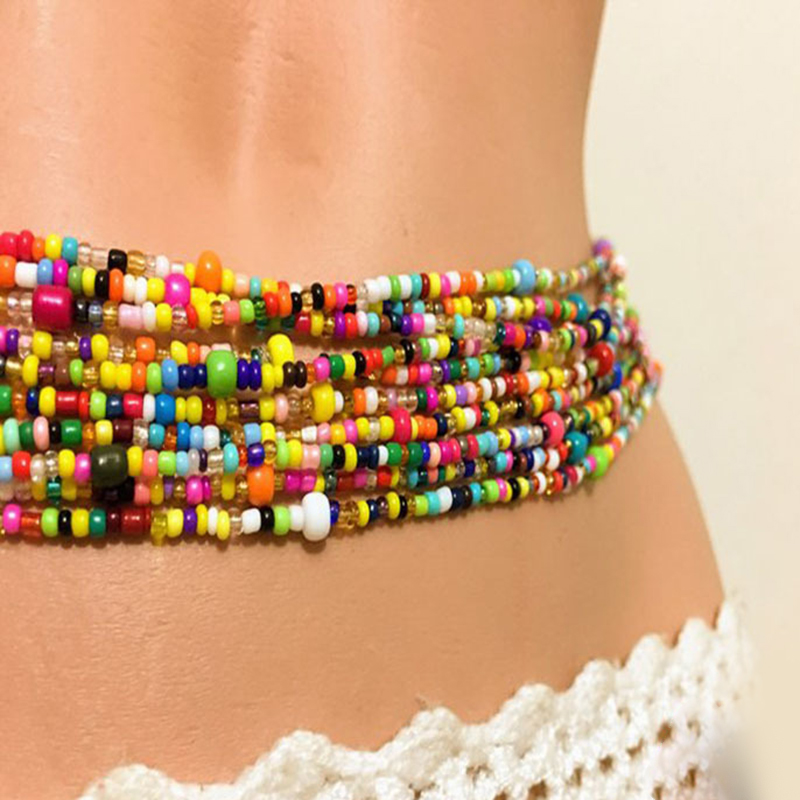 Women Layered Beaded Belly Cha - đánh giá và giá Body Jewelry For You